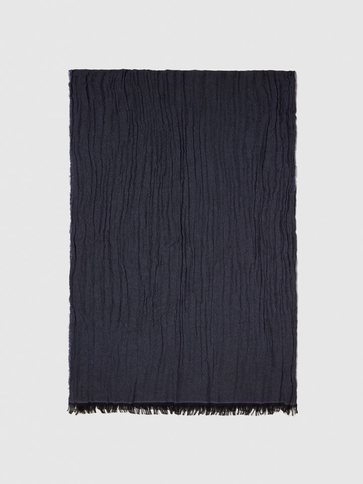 Yarn dyed scarf - null - Dark Gray | Sisley image number 1